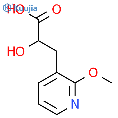 2-hydroxy-3-(2-methoxypyridin-3-yl)propanoic acid structure