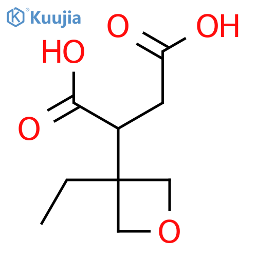 2-(3-ethyloxetan-3-yl)butanedioic acid structure