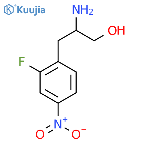 2-amino-3-(2-fluoro-4-nitrophenyl)propan-1-ol structure