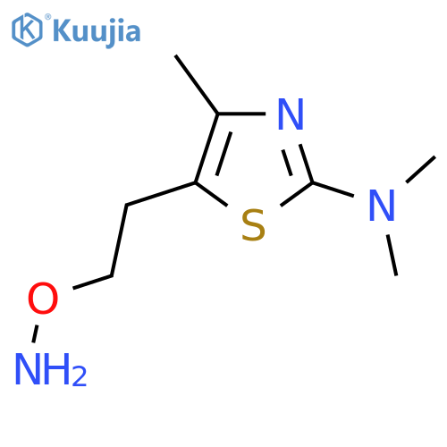 5-2-(aminooxy)ethyl-N,N,4-trimethyl-1,3-thiazol-2-amine structure