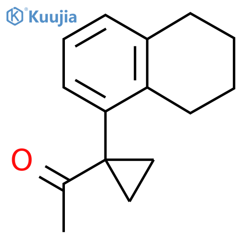 1-1-(5,6,7,8-tetrahydronaphthalen-1-yl)cyclopropylethan-1-one structure