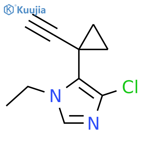 4-chloro-1-ethyl-5-(1-ethynylcyclopropyl)-1H-imidazole structure