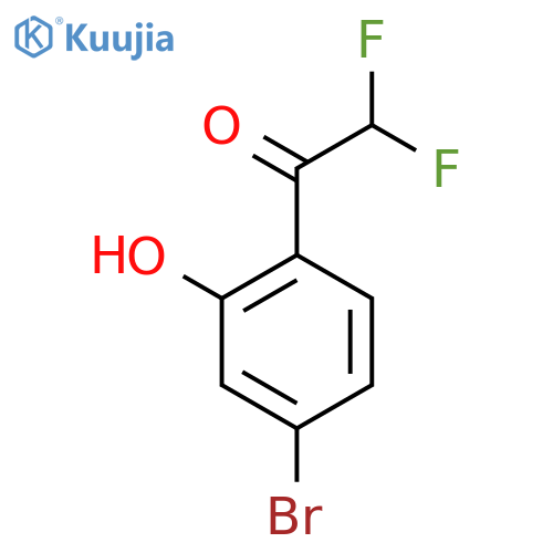 1-(4-bromo-2-hydroxyphenyl)-2,2-difluoroethan-1-one structure