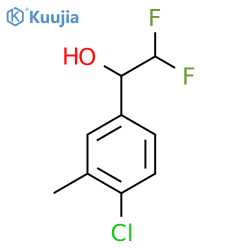 1-(4-chloro-3-methylphenyl)-2,2-difluoroethan-1-ol structure