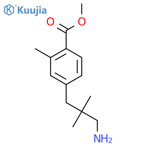 methyl 4-(3-amino-2,2-dimethylpropyl)-2-methylbenzoate structure
