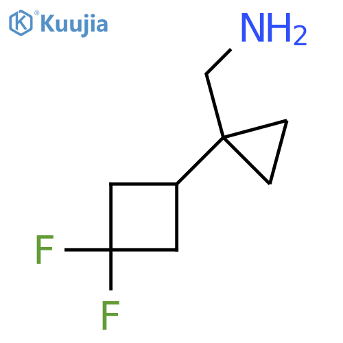 1-(3,3-difluorocyclobutyl)cyclopropylmethanamine structure