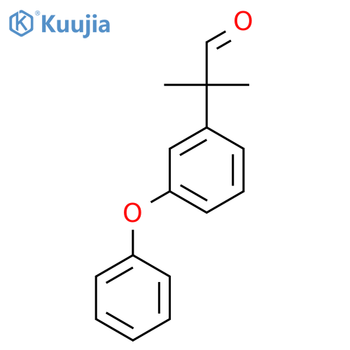 2-methyl-2-(3-phenoxyphenyl)propanal structure