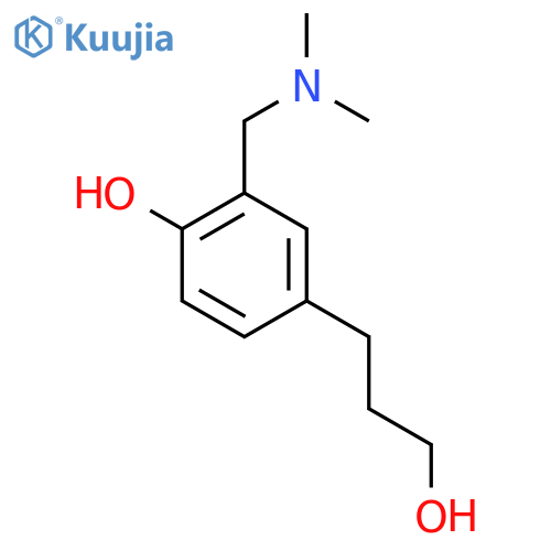 2-(dimethylamino)methyl-4-(3-hydroxypropyl)phenol structure