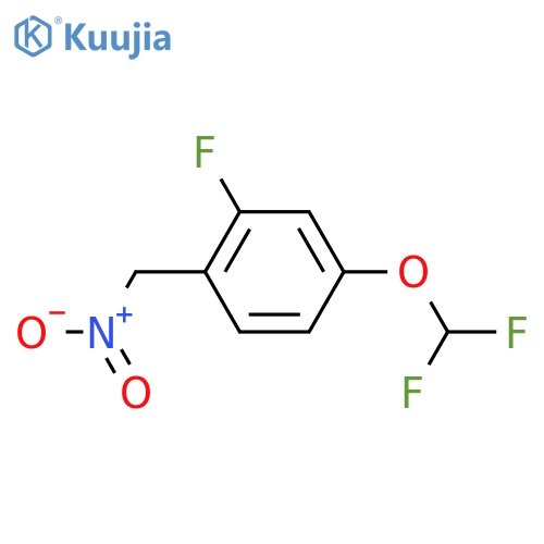 4-(difluoromethoxy)-2-fluoro-1-(nitromethyl)benzene structure