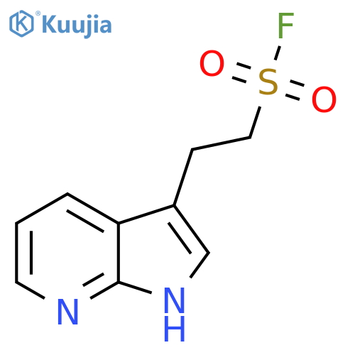 2-{1H-pyrrolo2,3-bpyridin-3-yl}ethane-1-sulfonyl fluoride structure