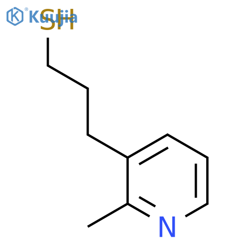 3-(2-methylpyridin-3-yl)propane-1-thiol structure