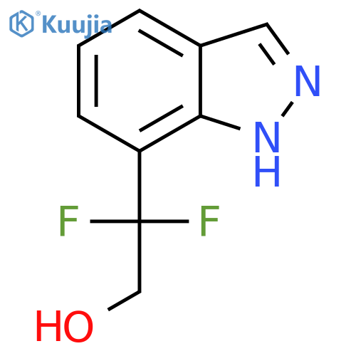 2,2-difluoro-2-(1H-indazol-7-yl)ethan-1-ol structure