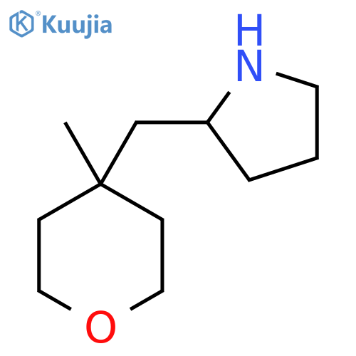 2-(4-methyloxan-4-yl)methylpyrrolidine structure