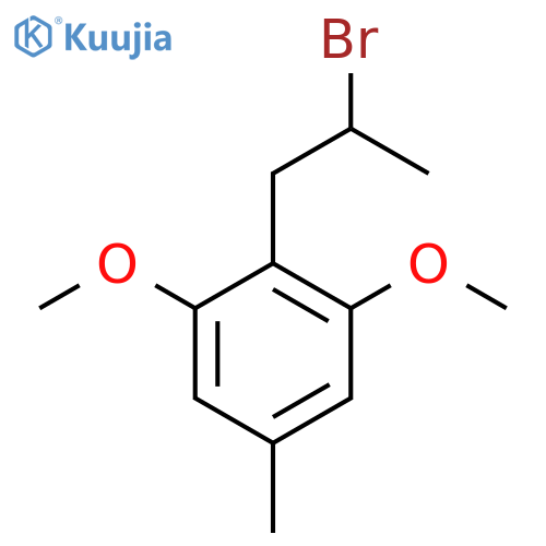 2-(2-bromopropyl)-1,3-dimethoxy-5-methylbenzene structure
