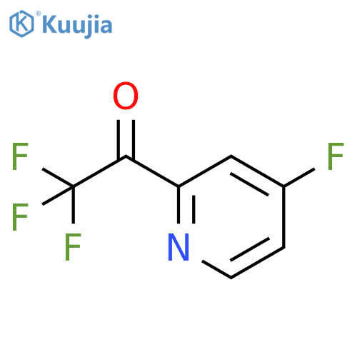 2,2,2-trifluoro-1-(4-fluoropyridin-2-yl)ethan-1-one structure