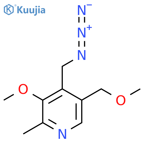 4-(azidomethyl)-3-methoxy-5-(methoxymethyl)-2-methylpyridine structure