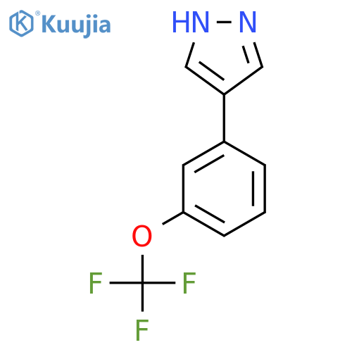 4-3-(trifluoromethoxy)phenyl-1H-pyrazole structure