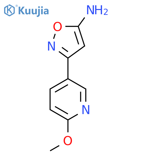 3-(6-methoxypyridin-3-yl)-1,2-oxazol-5-amine structure