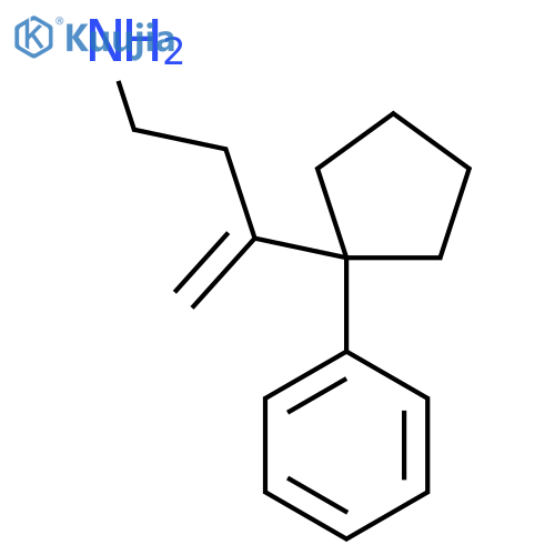 3-(1-phenylcyclopentyl)but-3-en-1-amine structure