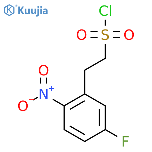 2-(5-fluoro-2-nitrophenyl)ethane-1-sulfonyl chloride structure