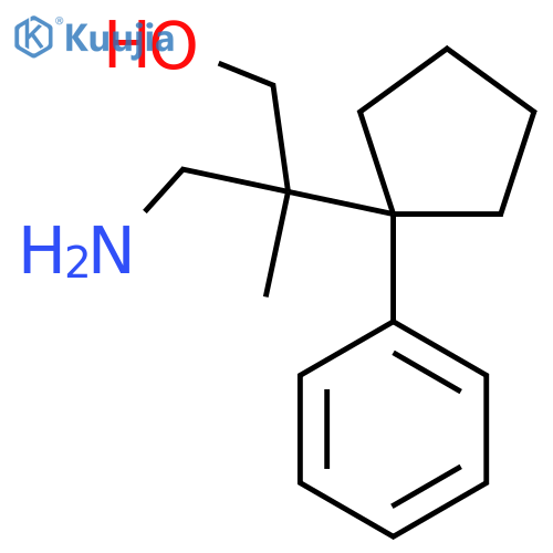 3-amino-2-methyl-2-(1-phenylcyclopentyl)propan-1-ol structure