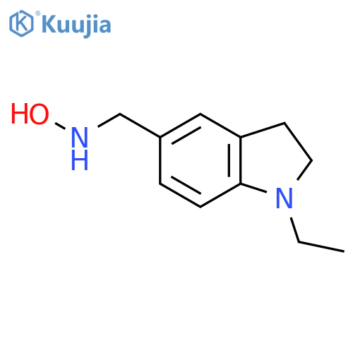 N-(1-ethyl-2,3-dihydro-1H-indol-5-yl)methylhydroxylamine structure