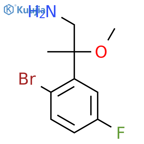 2-(2-bromo-5-fluorophenyl)-2-methoxypropan-1-amine structure