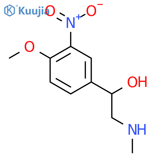 1-(4-methoxy-3-nitrophenyl)-2-(methylamino)ethan-1-ol structure