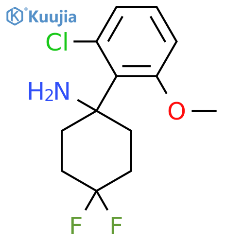 1-(2-chloro-6-methoxyphenyl)-4,4-difluorocyclohexan-1-amine structure