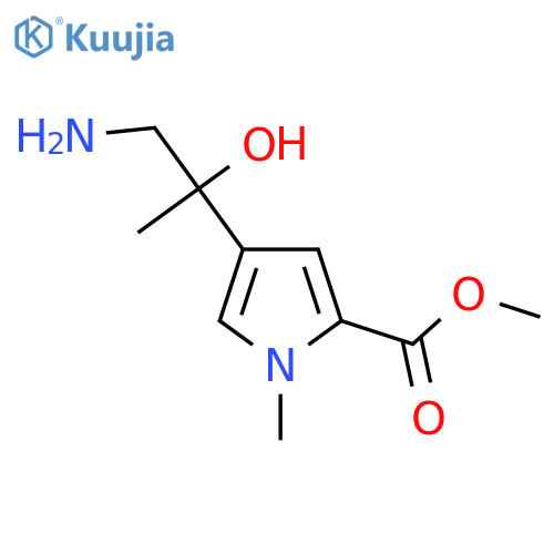 methyl 4-(1-amino-2-hydroxypropan-2-yl)-1-methyl-1H-pyrrole-2-carboxylate structure