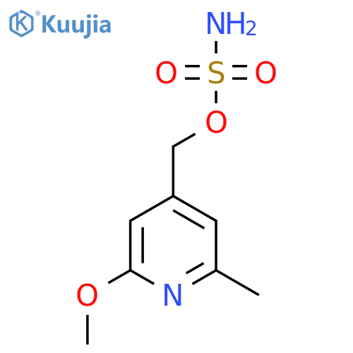 (2-methoxy-6-methylpyridin-4-yl)methyl sulfamate structure