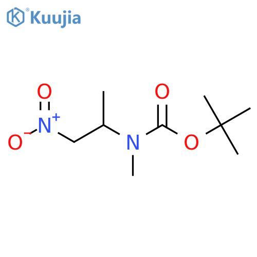 tert-butyl N-methyl-N-(1-nitropropan-2-yl)carbamate structure