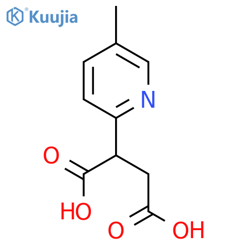 2-(5-methylpyridin-2-yl)butanedioic acid structure