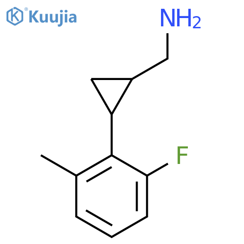 2-(2-fluoro-6-methylphenyl)cyclopropylmethanamine structure