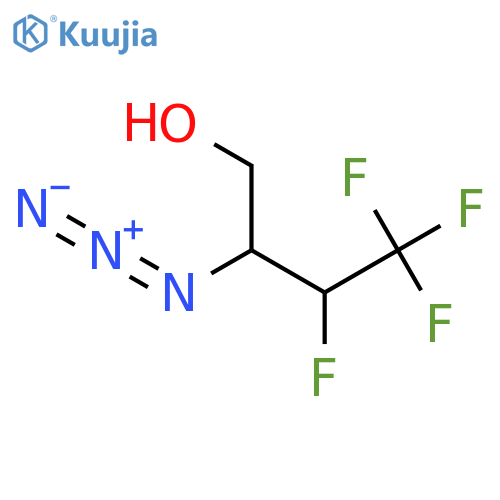 2-azido-3,4,4,4-tetrafluorobutan-1-ol structure