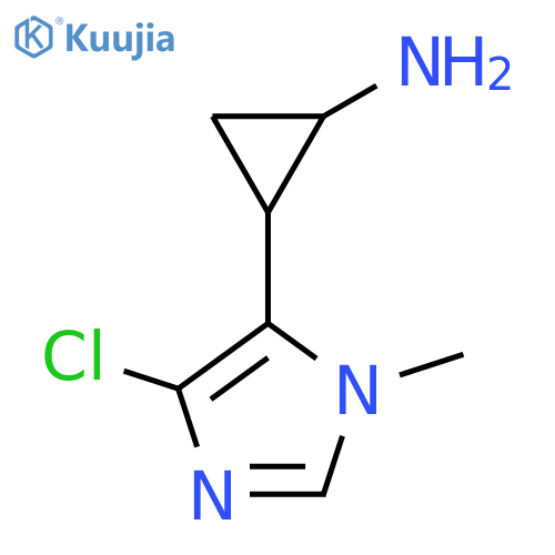 2-(4-chloro-1-methyl-1H-imidazol-5-yl)cyclopropan-1-amine structure