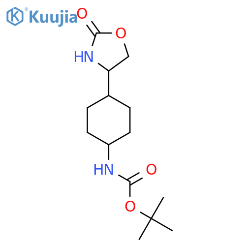 tert-butyl N-4-(2-oxo-1,3-oxazolidin-4-yl)cyclohexylcarbamate structure