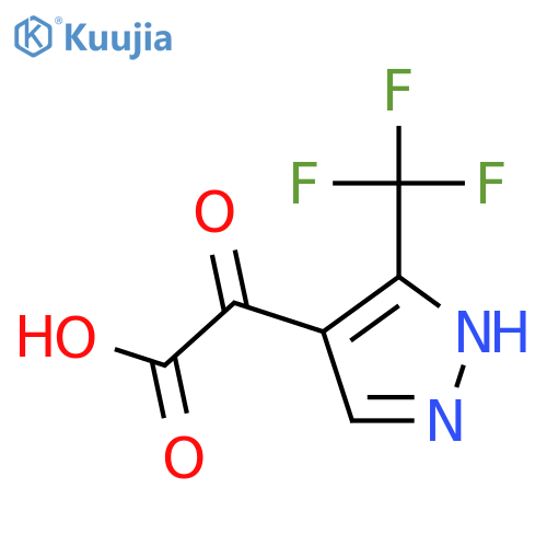 2-oxo-2-3-(trifluoromethyl)-1H-pyrazol-4-ylacetic acid structure