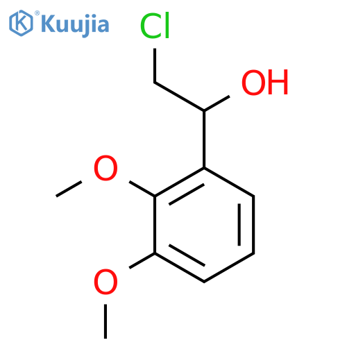2-chloro-1-(2,3-dimethoxyphenyl)ethan-1-ol structure