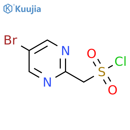 (5-bromopyrimidin-2-yl)methanesulfonyl chloride structure