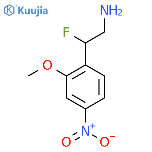 2-fluoro-2-(2-methoxy-4-nitrophenyl)ethan-1-amine structure
