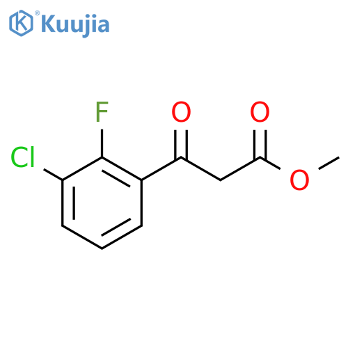 methyl 3-(3-chloro-2-fluorophenyl)-3-oxopropanoate structure