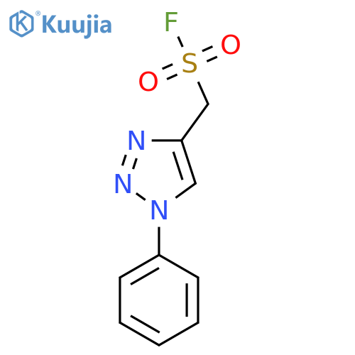 (1-phenyl-1H-1,2,3-triazol-4-yl)methanesulfonyl fluoride structure