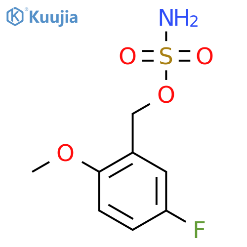 (5-fluoro-2-methoxyphenyl)methyl sulfamate structure