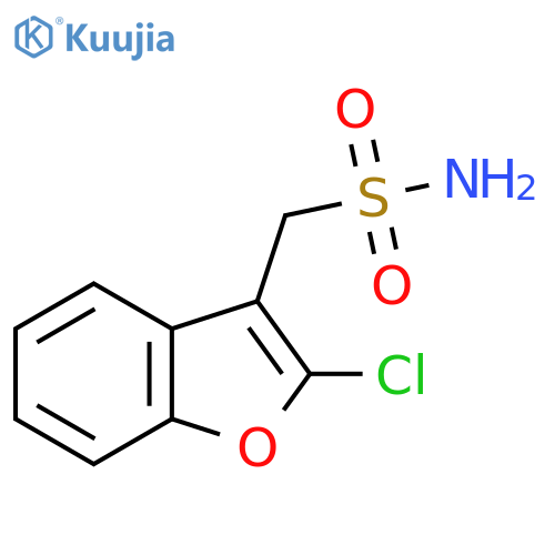 (2-chloro-1-benzofuran-3-yl)methanesulfonamide structure