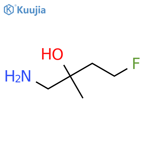 1-amino-4-fluoro-2-methylbutan-2-ol structure