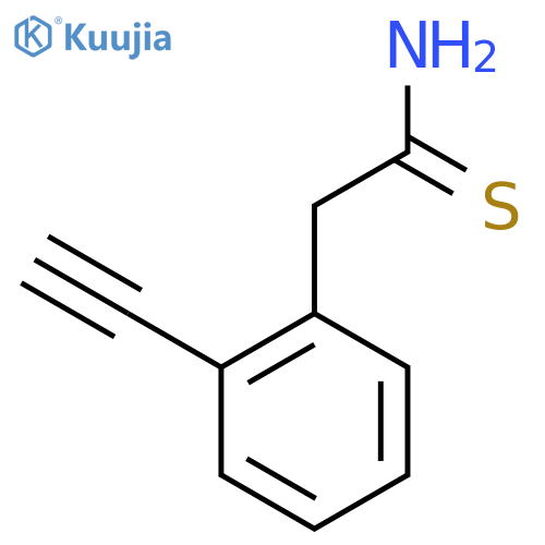 2-(2-Ethynylphenyl)ethanethioamide structure