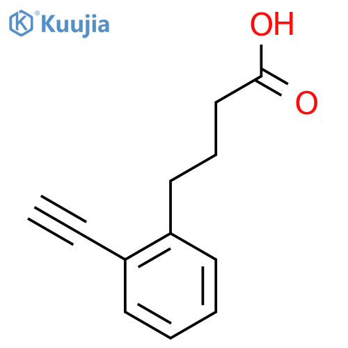 4-(2-Ethynylphenyl)butanoic acid structure