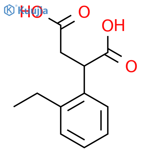 2-(2-ethylphenyl)butanedioic acid structure