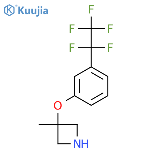 3-methyl-3-3-(pentafluoroethyl)phenoxyazetidine structure